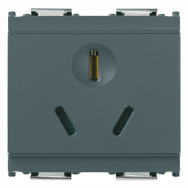 Vimar Idea SICURY Chinese Standard Socket Outlet, 2P+E, 16A 250V, 2 Modules, IP20 — Quality Boat Parts