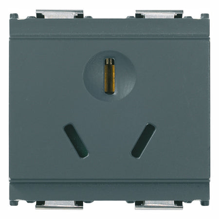 Vimar Idea SICURY Chinese Standard Socket Outlet, 2P+E, 16A 250V, 2 Modules, IP20 — Quality Boat Parts
