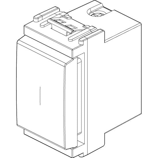 Vimar Idea Push Button, 1P NO, 16A 250V, NC Auxiliary Contact, Flush Mount, IP40 — Quality Boat Parts
