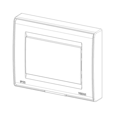 Vimar Idea/8000 IP55 Cover, 3-Module, 3 Adaptors Included — Quality Boat Parts