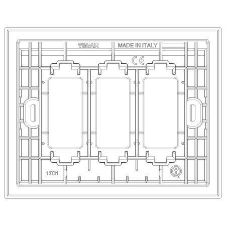 Vimar Idea/8000 IP55 Cover, 3-Module, 3 Adaptors Included — Quality Boat Parts