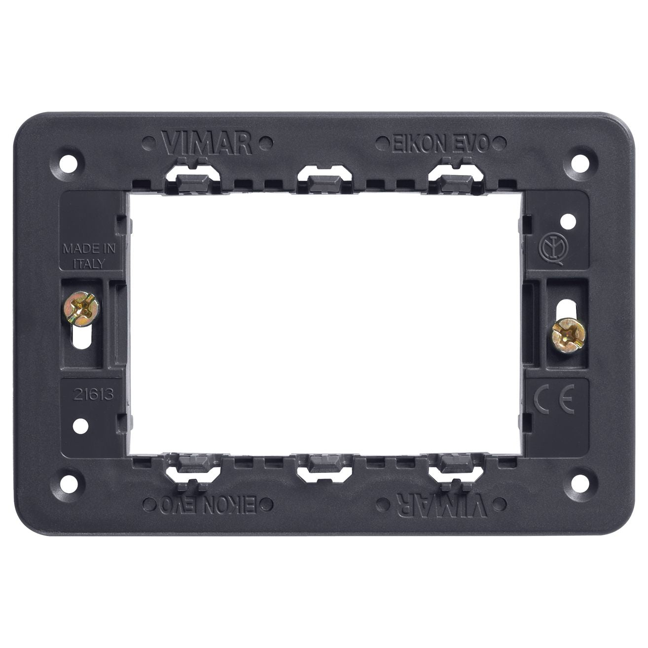 Vimar Eikon Mounting Frame and Protection Cover, 3-Module — Quality Boat Parts