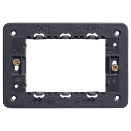 Vimar Eikon Mounting Frame and Protection Cover, 3-Module — Quality Boat Parts