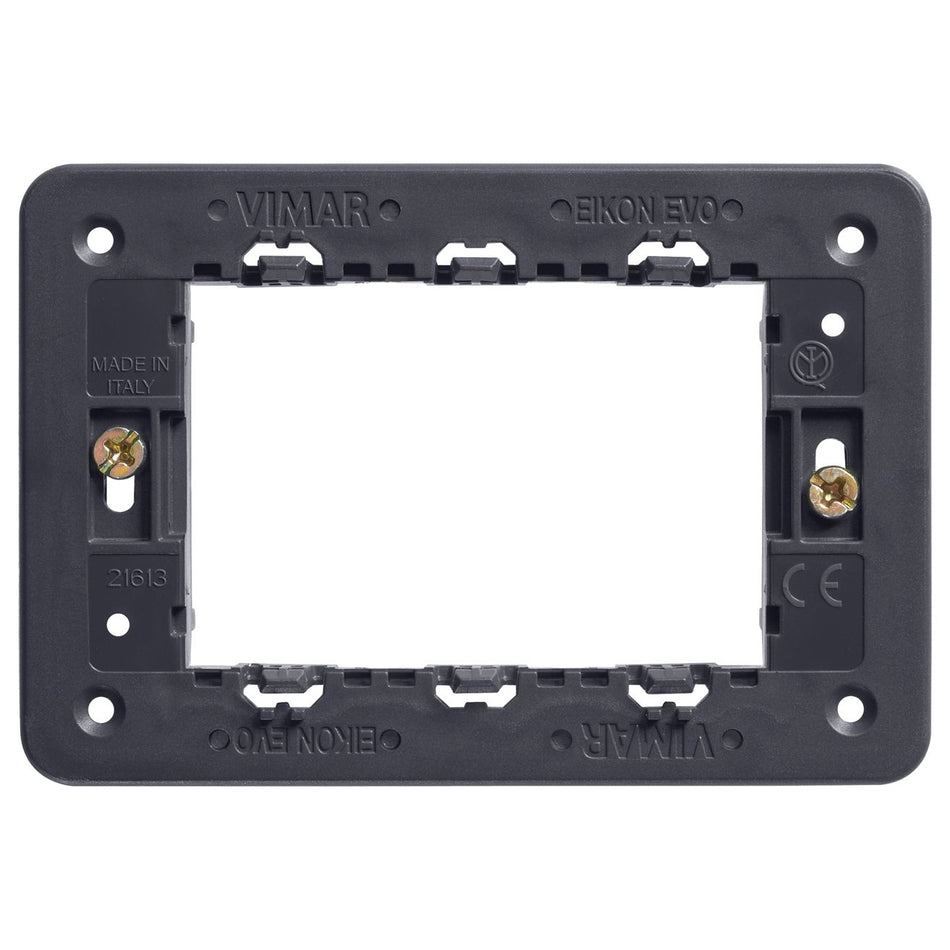 Vimar Eikon Mounting Frame and Protection Cover, 3-Module — Quality Boat Parts