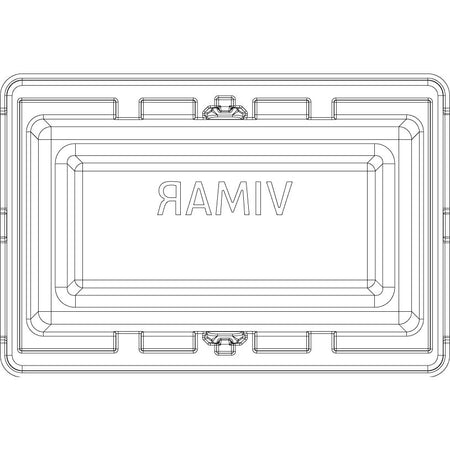 Vimar Eikon Mounting Frame and Protection Cover, 3-Module — Quality Boat Parts