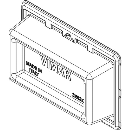 Vimar Eikon Mounting Frame and Protection Cover, 3-Module — Quality Boat Parts