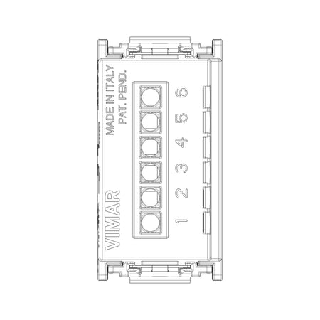 Vimar Idea Slide Switch, 1P, 6(2)A, 250V, 4 Positions, IP40 — Quality Boat Parts