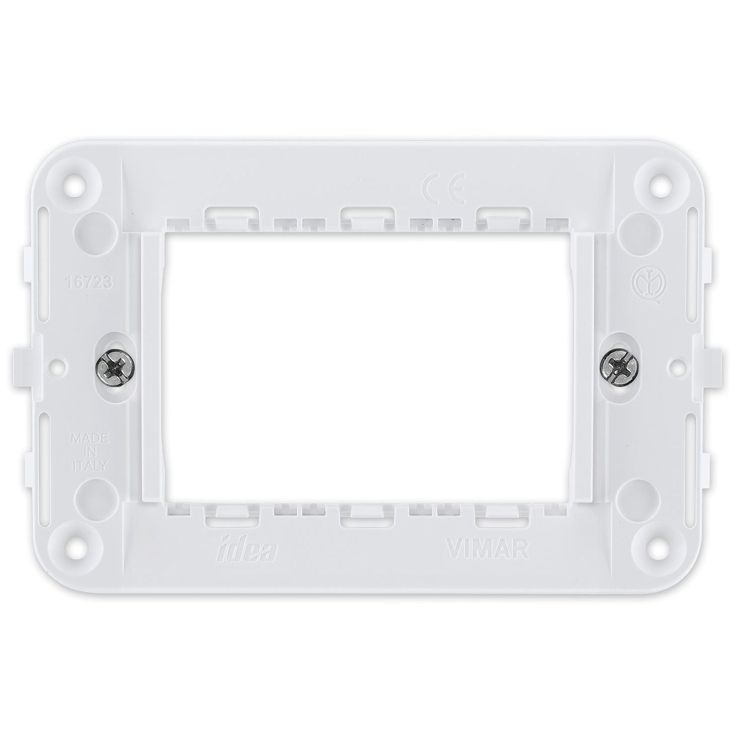 Vimar Idea 3-Module Mounting Frame, For 2-Module Arké Devices, For Idea Cover Plates, For 3-Module Mounting Boxes — Quality Boat Parts