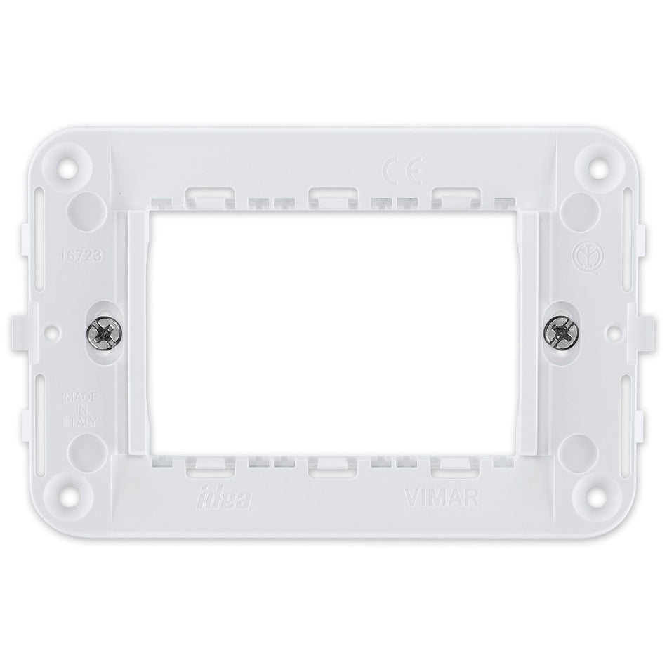 Vimar Idea 3-Module Mounting Frame, For 2-Module Arké Devices, For Idea Cover Plates, For 3-Module Mounting Boxes — Quality Boat Parts
