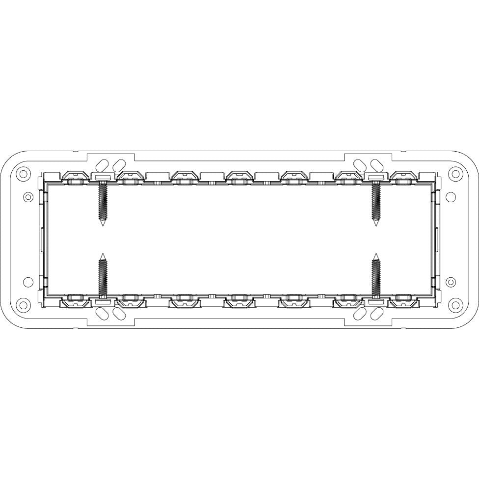 Vimar Eikon Mounting Frame and Protection Cover, 7M — Quality Boat Parts