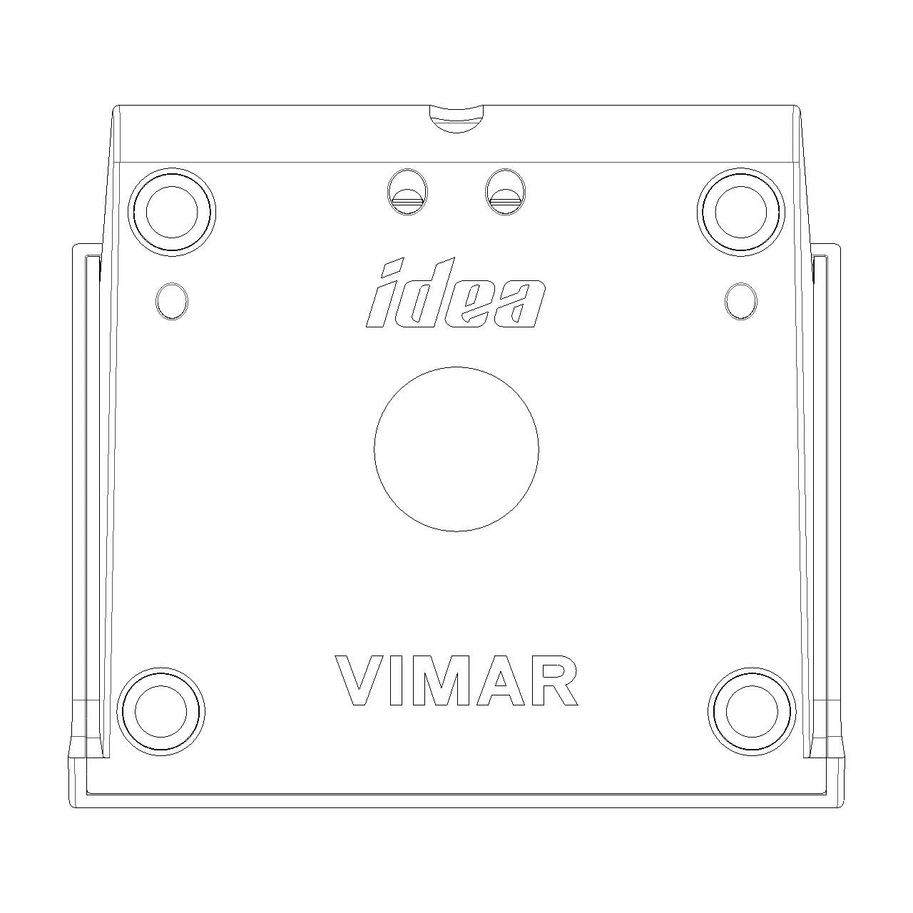 Vimar Idea 3-Module Table Mounting Box, For Classica Cover Plate, IP20 — Quality Boat Parts