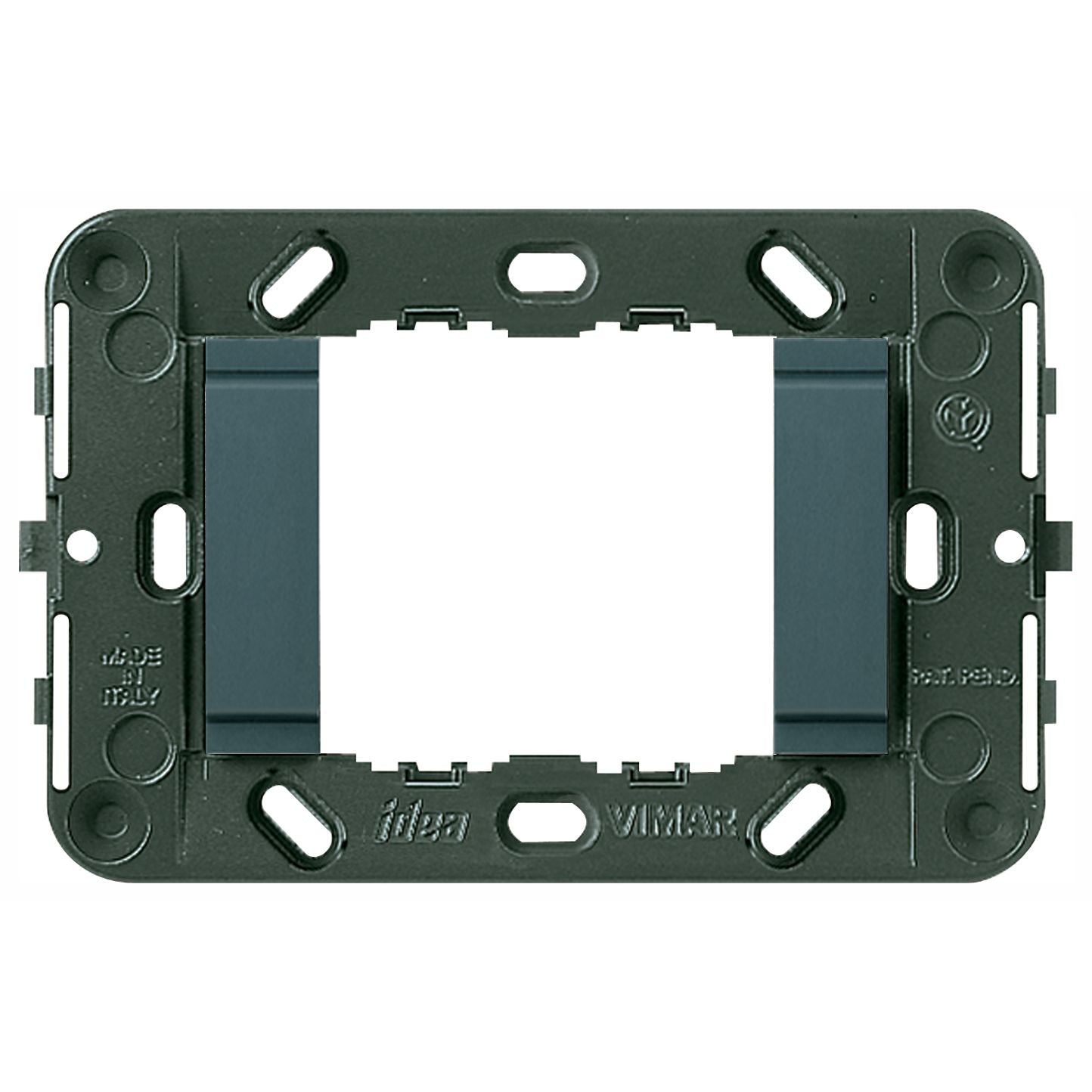 Vimar Idea 2-Module Mounting Frame, For 3-Module Boxes, 60 mm Fixing Centres, Without Screws — Quality Boat Parts
