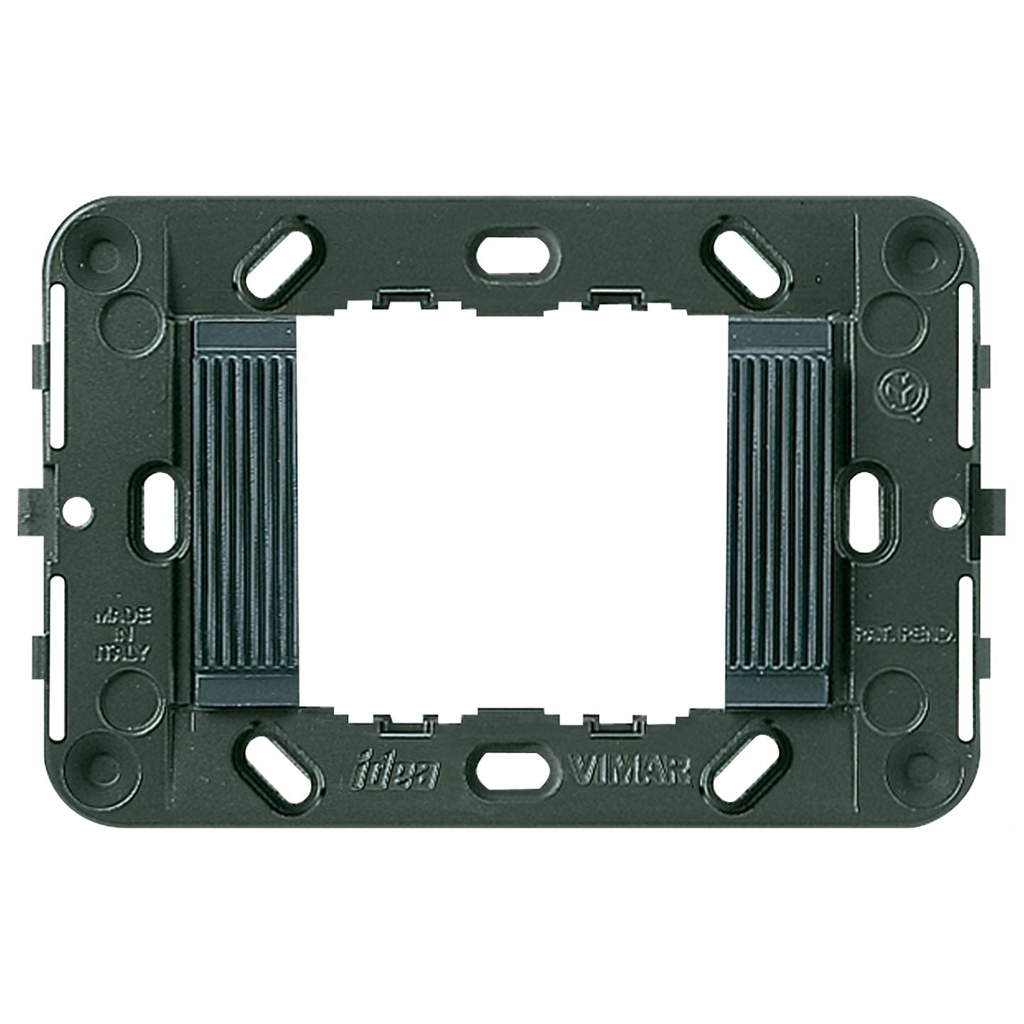 Vimar Idea 2-Module Mounting Frame, For 3-Module Boxes, 60 mm Fixing Centres, Without Screws — Quality Boat Parts