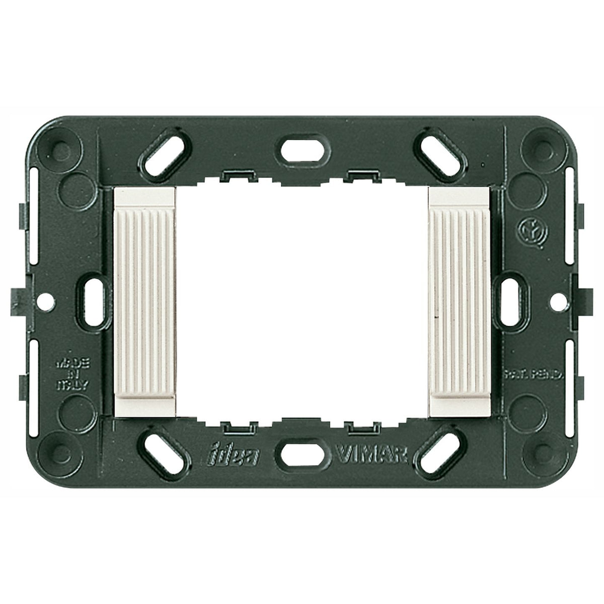 Vimar Idea 2-Module Mounting Frame, For 3-Module Boxes, 60 mm Fixing Centres, Without Screws — Quality Boat Parts