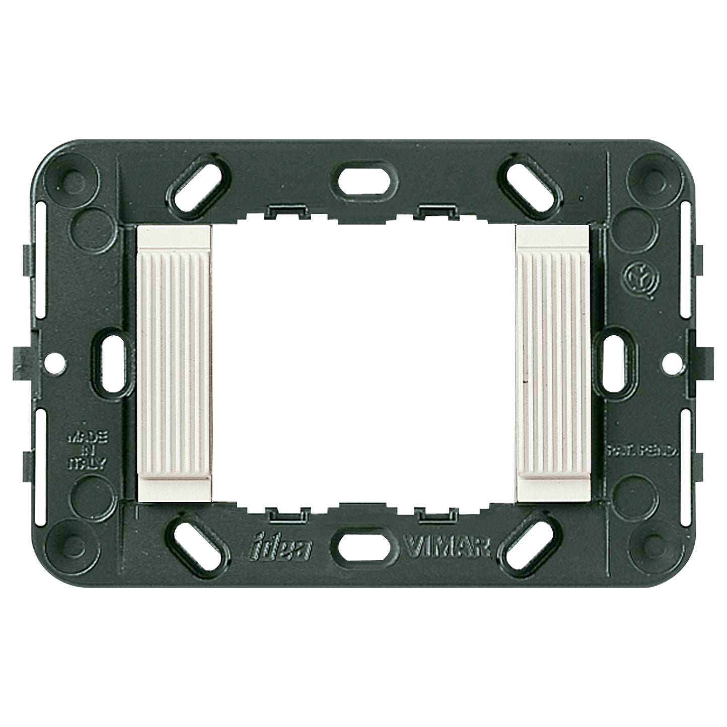 Vimar Idea 2-Module Mounting Frame, For 3-Module Boxes, 60 mm Fixing Centres, Without Screws — Quality Boat Parts
