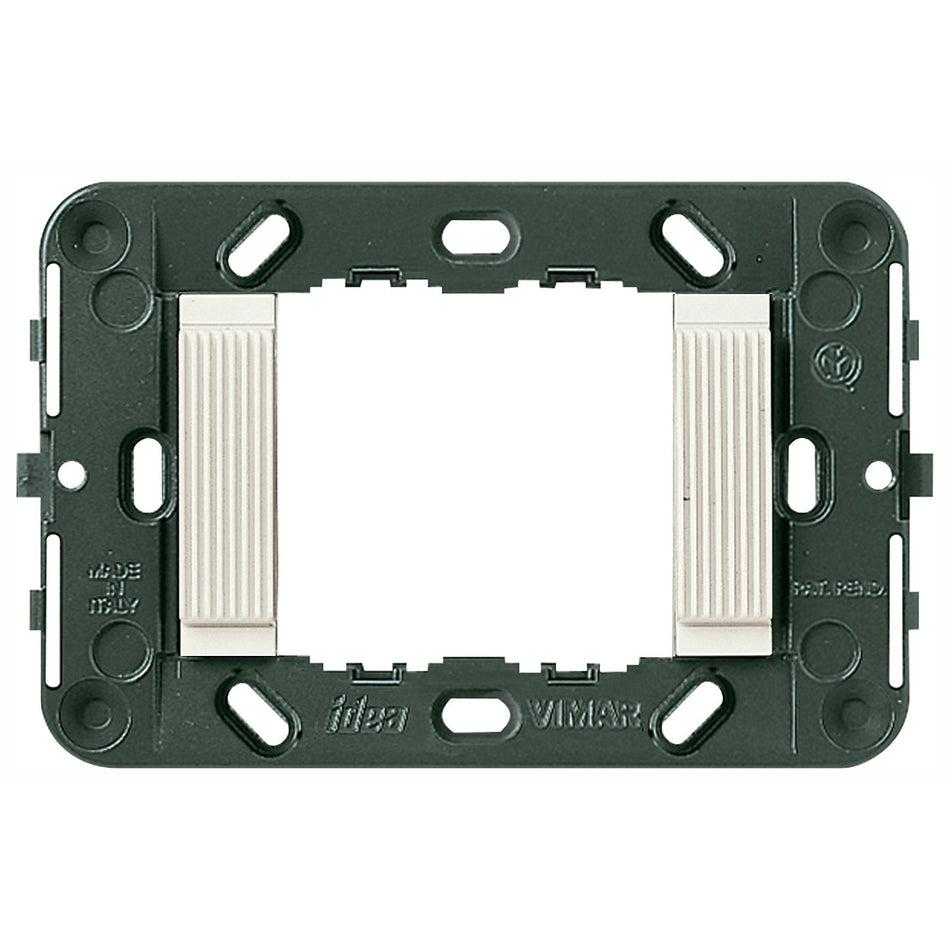 Vimar Idea 2-Module Mounting Frame, For 3-Module Boxes, 60 mm Fixing Centres, Without Screws — Quality Boat Parts
