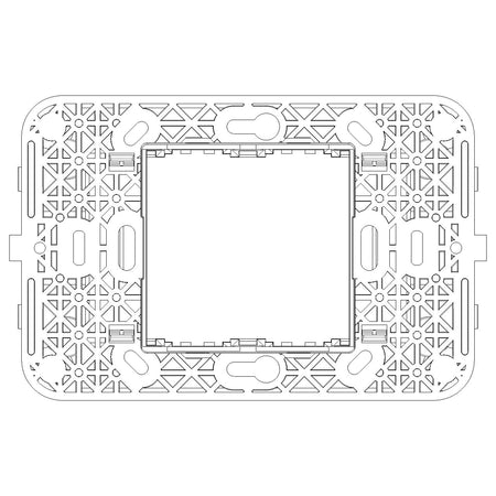 Vimar Idea 2-Module Mounting Frame, For 3-Module Boxes, 60 mm Fixing Centres, Without Screws — Quality Boat Parts