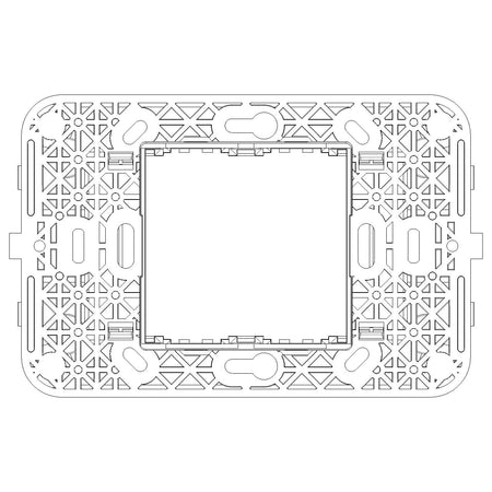 Vimar Idea 2-Module Mounting Frame, For 3-Module Boxes, 60 mm Fixing Centres, Without Screws — Quality Boat Parts