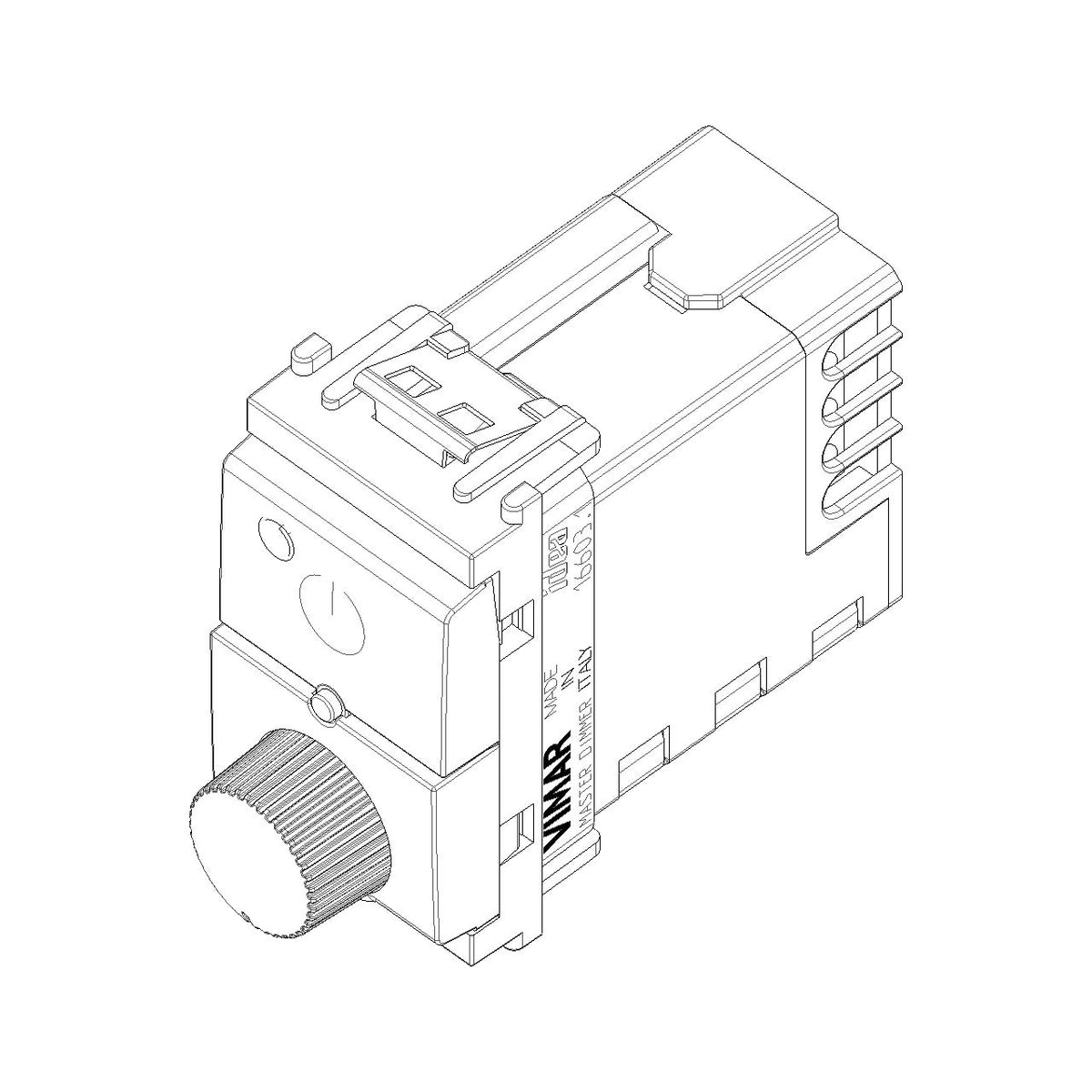 Vimar Idea Universal Master Rotary Dimmer, 230V, IP40, 3-200W LED — Quality Boat Parts