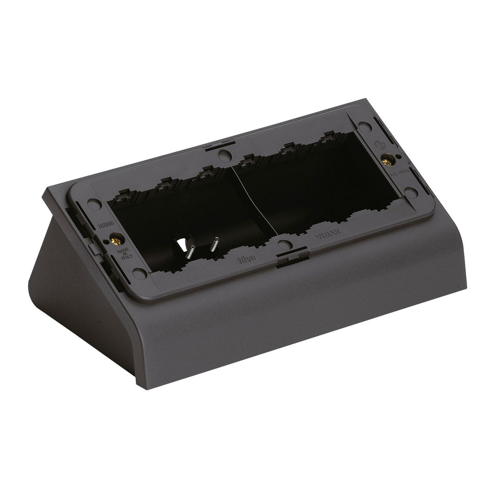 Vimar Idea 6-Module Table Mounting Box, For Classica Cover Plates, Cord-Grip, IP20, Plastic, 121.6 x 110.8 x 77.4 mm — Quality Boat Parts