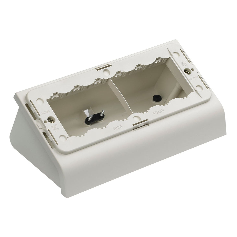 Vimar Idea 6-Module Table Mounting Box, For Classica Cover Plates, Cord-Grip, IP20, Plastic, 121.6 x 110.8 x 77.4 mm — Quality Boat Parts