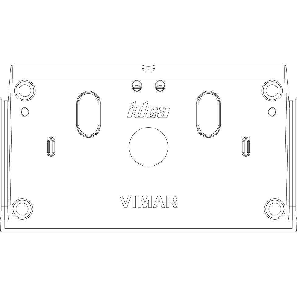 Vimar Idea 6-Module Table Mounting Box, For Classica Cover Plates, Cord-Grip, IP20, Plastic, 121.6 x 110.8 x 77.4 mm — Quality Boat Parts