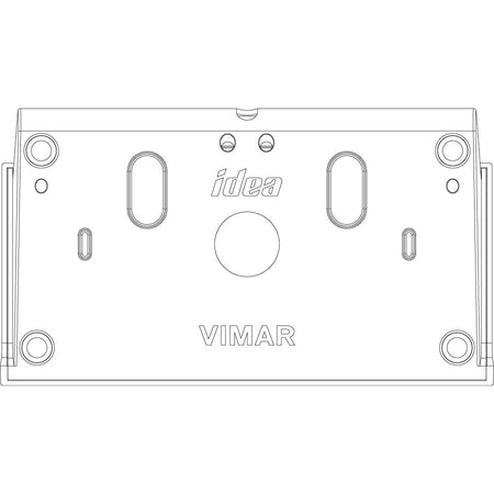 Vimar Idea 6-Module Table Mounting Box, For Classica Cover Plates, Cord-Grip, IP20, Plastic, 121.6 x 110.8 x 77.4 mm — Quality Boat Parts