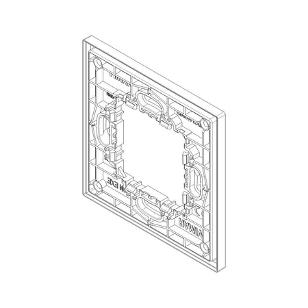Vimar Eikon Exé RF Device Mounting Frame, For Ocean Bluetooth ZigBee Radio Controls, 2-Module — Quality Boat Parts