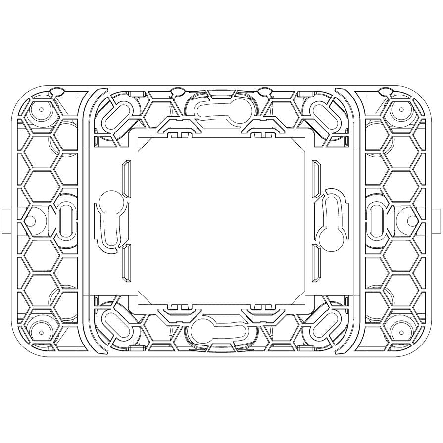 Vimar RF Device Mounting Frame, For Eikon and Plana 2-Module Cover Plates, Surface Mount — Quality Boat Parts