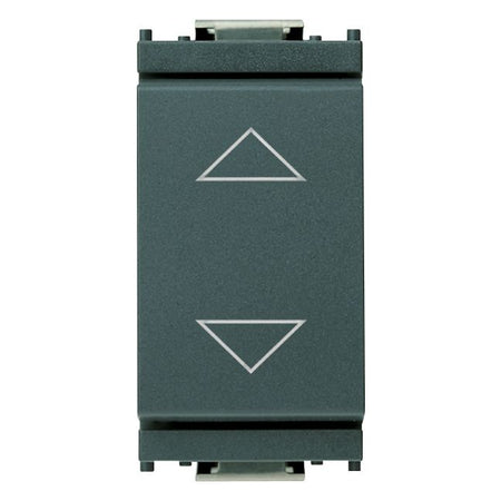 Vimar Idea 2-Way Push Button, 2P 10A 250V, 6 Terminals, Directional Arrows, Central Off, IP40 — Quality Boat Parts