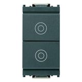 Vimar Idea Double Push Button, 1P NO + 1P NO, 10A 250V, IP40, Flush Mount — Quality Boat Parts