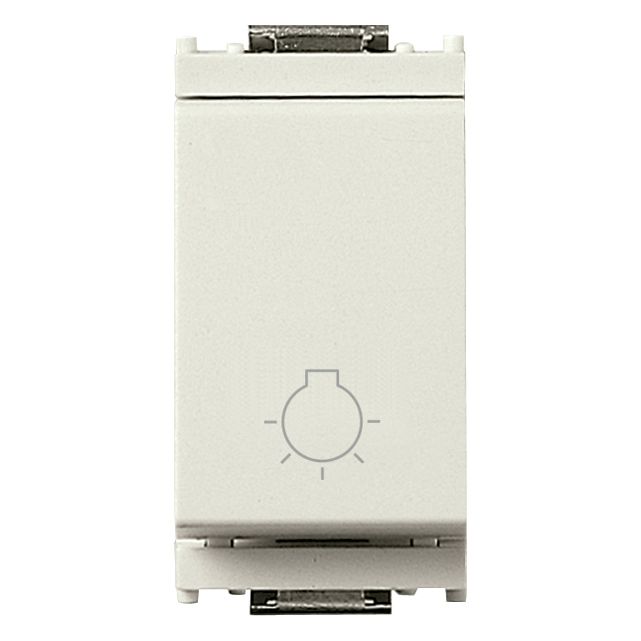 Vimar Idea Push Button, 1P NO, 10A, 250V, IP40, Light Symbol — Quality Boat Parts
