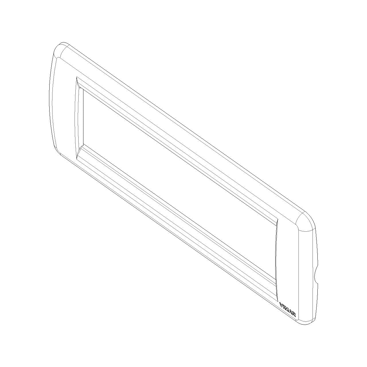 Vimar Idea Rondò 6-Module Cover Plate, Clamp Mounting — Quality Boat Parts