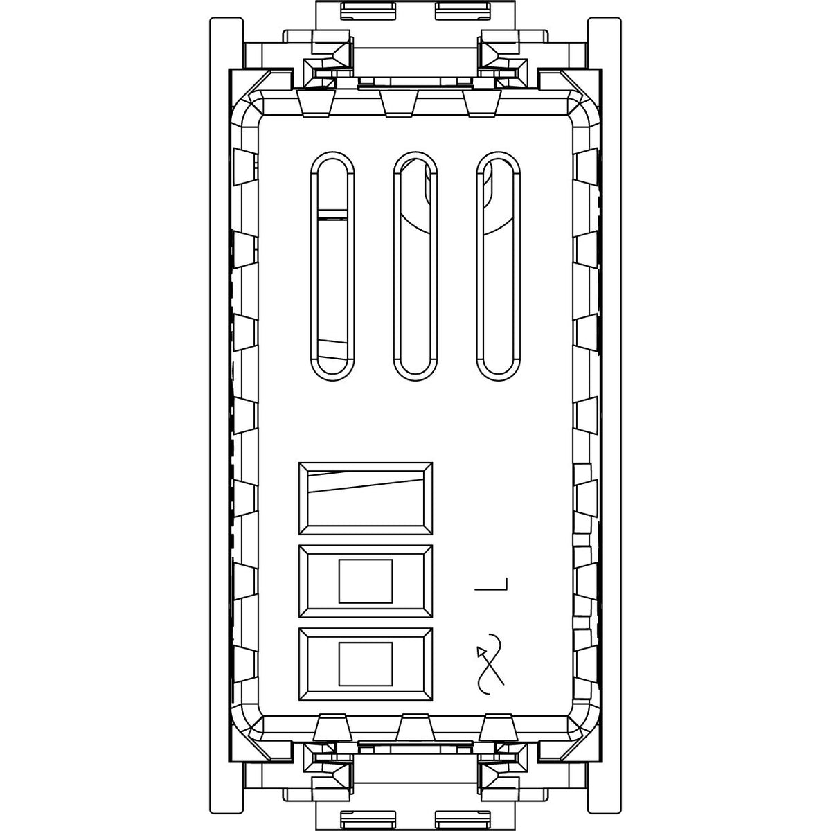 Vimar Idea Rotary Dimmer, 120V 50-60Hz, 30-500W, 30-300VA, IP40 — Quality Boat Parts