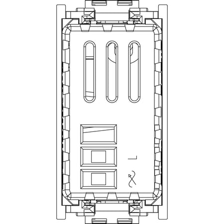 Vimar Idea Rotary Dimmer, 120V 50-60Hz, 30-500W, 30-300VA, IP40 — Quality Boat Parts