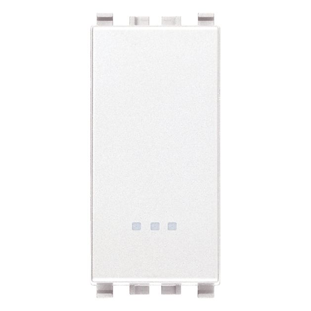 Vimar Eikon 1P NC Push Button, 10A, 250V, Lightable, Replaceable Button, IP40 — Quality Boat Parts