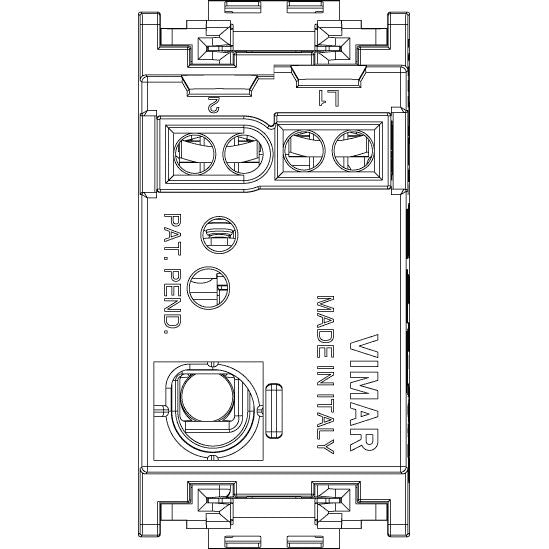 Vimar Idea 1-Way Rocker Switch, 1P 16AX 250V, Luminous, IP40 — Quality Boat Parts