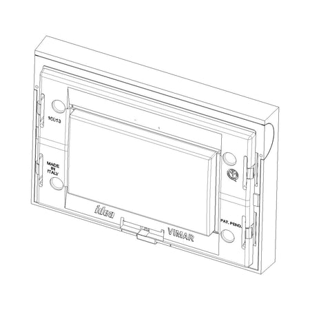 Vimar Idea 3-Module Mounting Frame, For Classica Cover Plates, For 3-Module Flush Mounting Boxes, IP55, With Screws — Quality Boat Parts