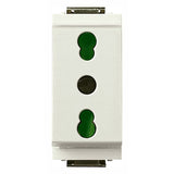Vimar Idea Italian Standard P17/11 Socket Outlet, 2P+E, 16A, 250V, Reduced Module, SICURY, IP20 — Quality Boat Parts