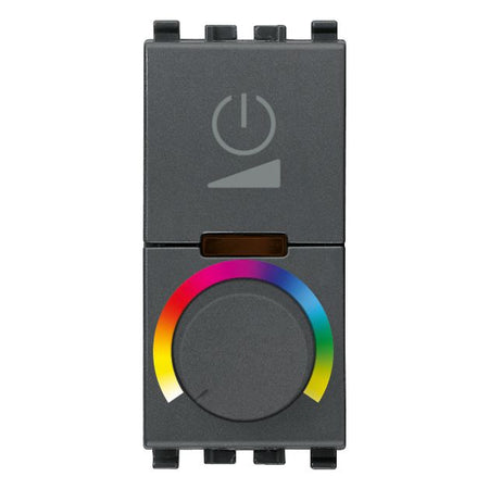 Vimar Eikon RGB Dimmer, For RGB LED Lamps, Rotary Control, Flush Mount, IP40 — Quality Boat Parts