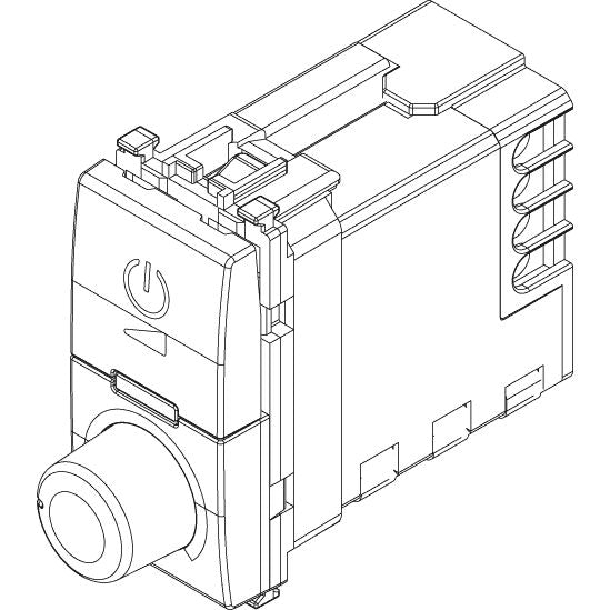 Vimar Eikon RGB Dimmer, For RGB LED Lamps, Rotary Control, Flush Mount, IP40 — Quality Boat Parts