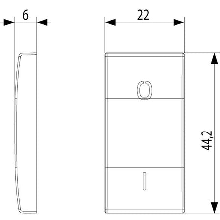 Vimar Eikon 20021 Interchangeable 1-Module Rocker Button Cover, Lightable, IP40 — Quality Boat Parts