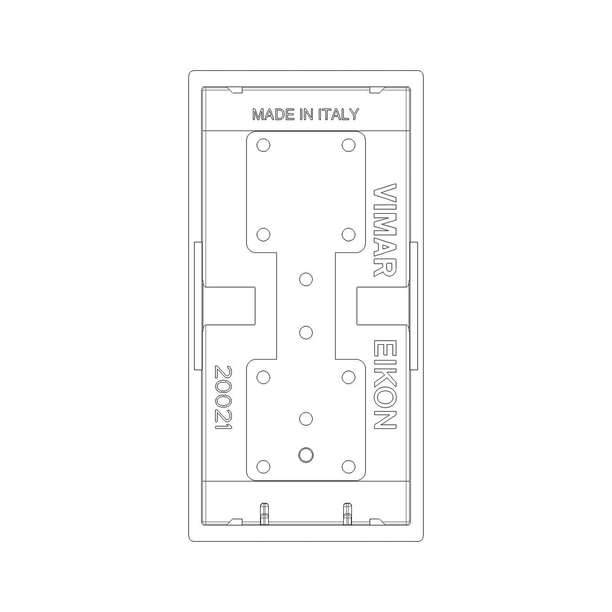 Vimar Eikon 20021 Interchangeable 1-Module Rocker Button Cover, Lightable, IP40 — Quality Boat Parts