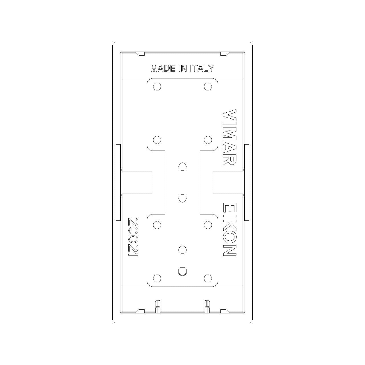 Vimar Eikon 20021 Interchangeable 1-Module Rocker Button Cover, Lightable, IP40 — Quality Boat Parts