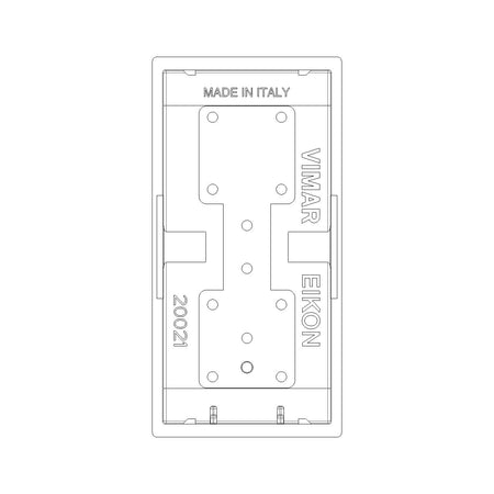 Vimar Eikon 20021 Interchangeable 1-Module Rocker Button Cover, Lightable, IP40 — Quality Boat Parts