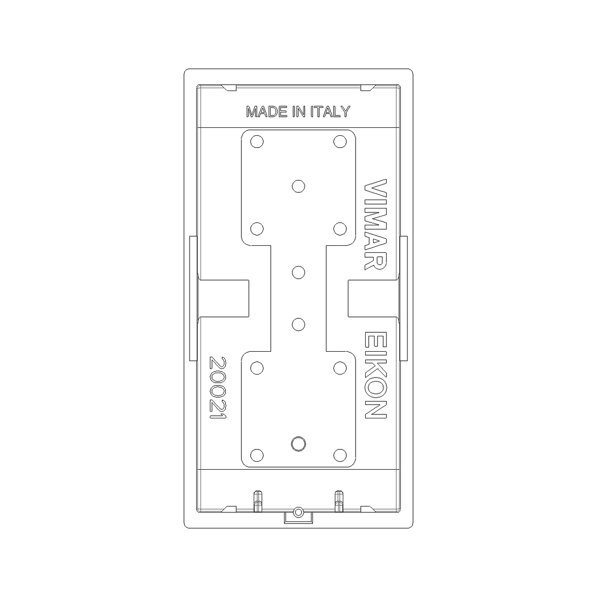 Vimar Eikon 20021 Interchangeable 1-Module Rocker Button Cover, Lightable, IP40 — Quality Boat Parts
