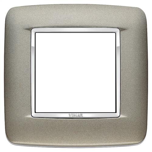 Vimar Eikon 20672 2-Module Round Cover Plate — Quality Boat Parts