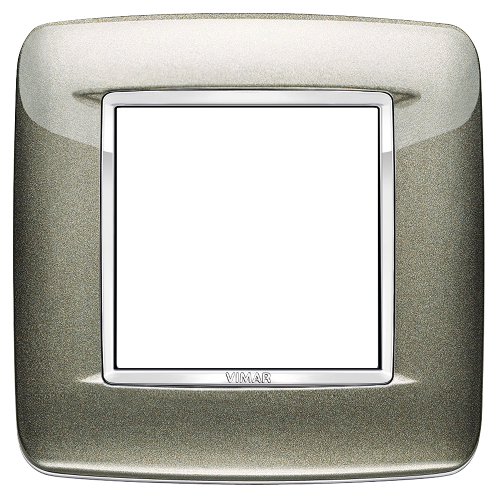 Vimar Eikon 20672 2-Module Round Cover Plate — Quality Boat Parts