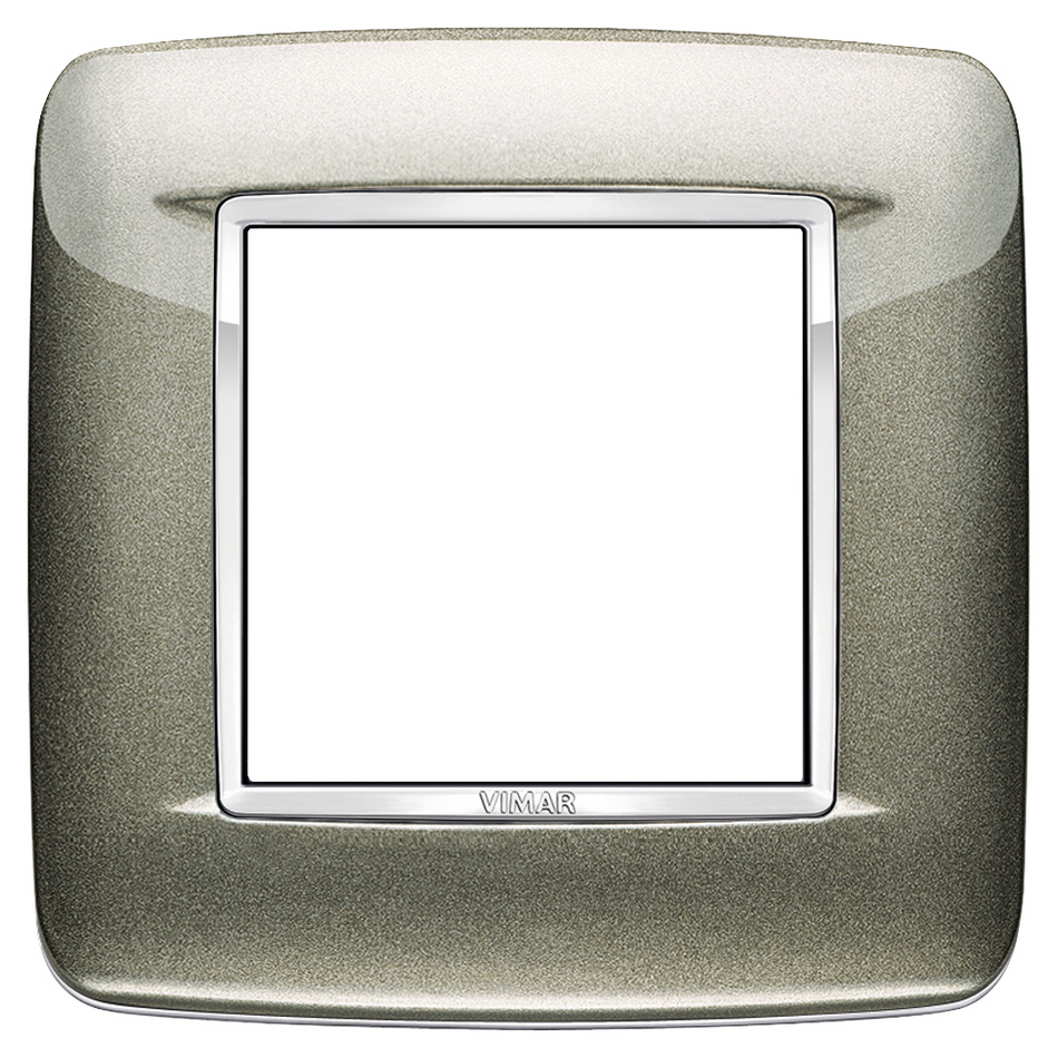 Vimar Eikon 20672 2-Module Round Cover Plate — Quality Boat Parts