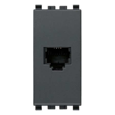 Vimar Eikon RJ11 Phone Jack 6/4, 1-Module, Screw Terminals, IP20, Flush-Mount — Quality Boat Parts